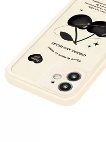 櫻桃圖案手機外殼 - 彩色 - 查看 4