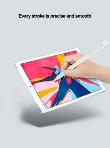 Lápiz óptico recargable activo anti-operación errónea específico para tabletas Apple - Blanco - Ver 4