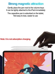 Lápiz óptico recargable activo anti-operación errónea específico para tabletas Apple - Blanco - Ver 5