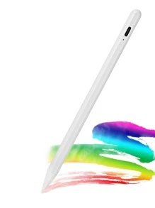 Lápiz óptico activo magnético compatible con Apple iPad/Pro/Air/Mini - Blanco - Ver 2