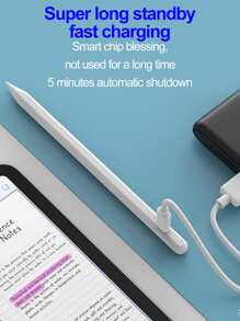 Lápiz óptico activo magnético compatible con Apple iPad/Pro/Air/Mini - Blanco - Ver 5