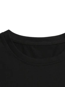 Manfinity Homme 男士山圖案撞色T恤 - 彩色 - 查看 3