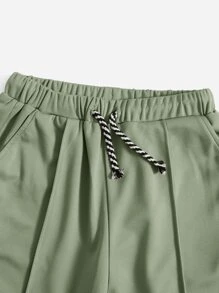 SHEIN Cậu bé Tween Đồ họa Chữ cái 2 Áo & 1 Quần short & 1 Quần thể thao - Nhiều màu - Xem 5