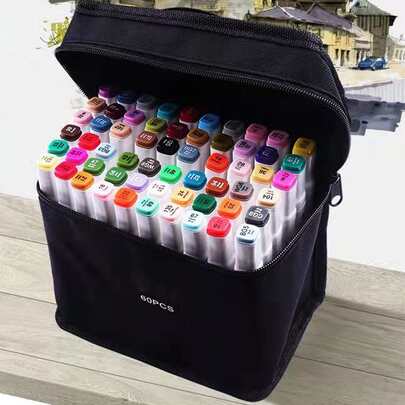 1set Watercolor Pen With Storage Bag