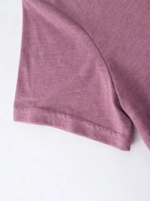 INAWLY Heart Print Tee Graphic Tees Women Tops