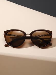 一副女士猫眼彩色镜片时尚眼镜，复古高清偏光眼镜 - 女士完美旅行配件，优雅沙滩配饰，秋冬装、商务休闲、夏季海滩度假、户外活动必备时尚眼镜，旅行礼物