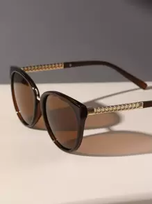 一副女士猫眼彩色镜片时尚眼镜，复古高清偏光眼镜 - 女士完美旅行配件，优雅沙滩配饰，秋冬装、商务休闲、夏季海滩度假、户外活动必备时尚眼镜，旅行礼物