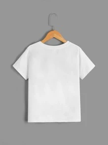 Tops de niños Tropical Frase Casual - Blanco - Ver 2