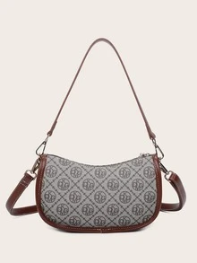 DK DKMG Letter Graphic Contrast Binding Bag - Multicolor - View 7