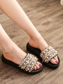 Trang trình bày Nữ Ngọc trai màu trơn Đúng mốt - Nhiều màu - Xem 7