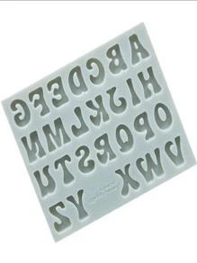 字母設計矽膠模具 - 淺灰色 - 查看 1