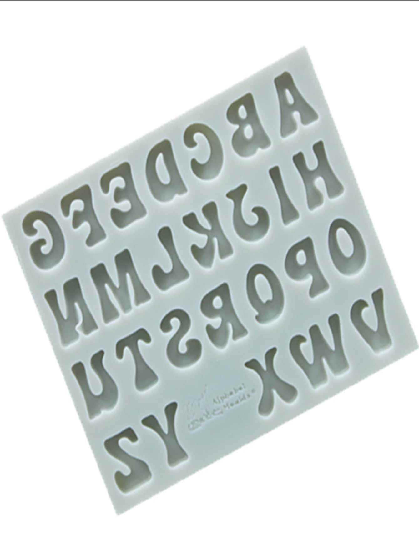 字母設計矽膠模具 - 淺灰色 - 查看 1