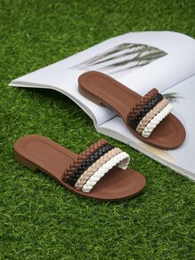 Niñas Zapatillas de color combinado con diseño trenzado - Multicolor - Ver 5