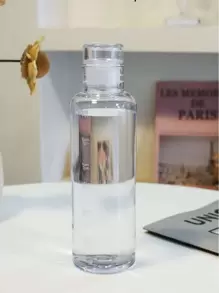 SHEIN X Jess 500/750ml Plastic Sports Water Bottle Large Capacity Leak Proof With Time Mark Creative Fall Proof