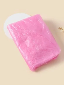 Ropa de lluvia desechable con capucha - Rosa - Ver 2