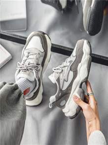 Thể thao thông thường Tăng độ bền Giày sinh viên thời trang đi dạo phố Giày thể thao Chunky - Nhiều màu - Xem 2