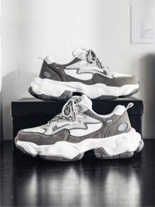 Thể thao thông thường Tăng độ bền Giày sinh viên thời trang đi dạo phố Giày thể thao Chunky - Nhiều màu - Xem 3