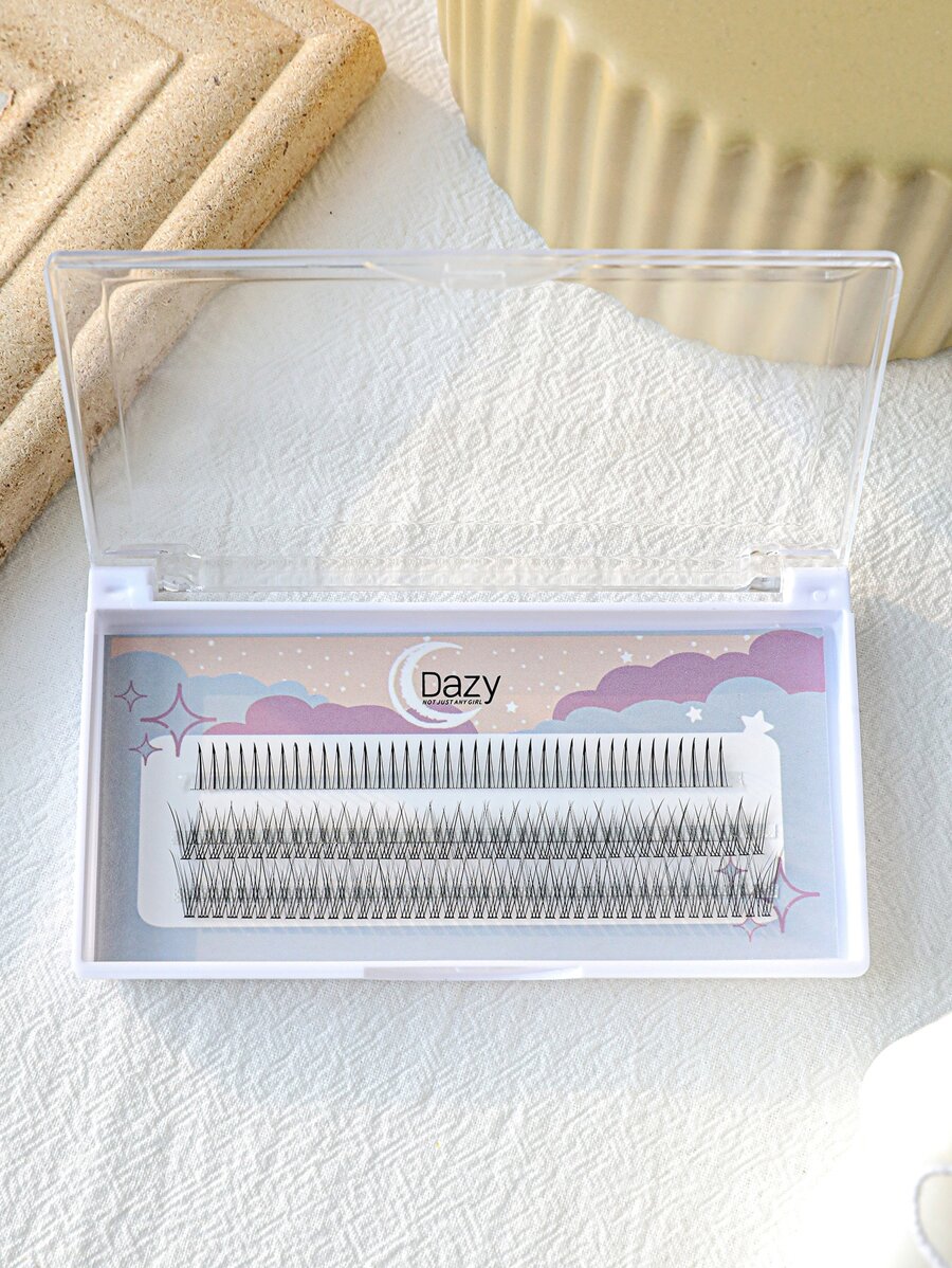 DAZY 漫畫睫毛,1盒超長朵毛 - 黑色 - 查看 1