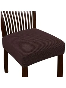 Solid Color Chair Seat Cushion Cover - Chocolate Brown - View 3