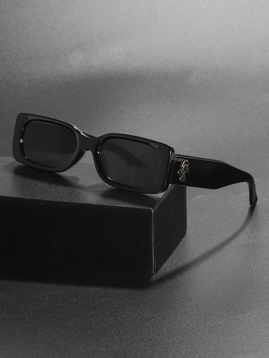 1pc Classic Square Sunglasses For Men, Halloween Casual Sunglasses Sun Glasses Christmas Beach Accessories Sun Glasses Sunglasses Shades For Summer Beach Vacation,Outdoor,Travel