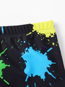 男孩手遊手柄與隨機噴墨印花泳衣