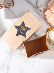 12 piezas set bolsa de envoltura de regalo de fiesta de graduación - Caqui - Ver 8