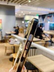 Heart Shaped Mirror Phone Case - Black - View 4