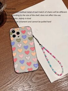 Ốp điện thoại trong suốt họa tiết trái tim, phiên bản quốc tế, không phải phiên bản nội địa. - Nhiều màu - Xem 3