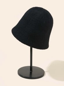 Solid Bucket Hat - Black - View 1
