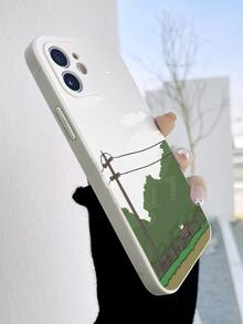 Cartoon Graphic Phone Case - Beige - View 2