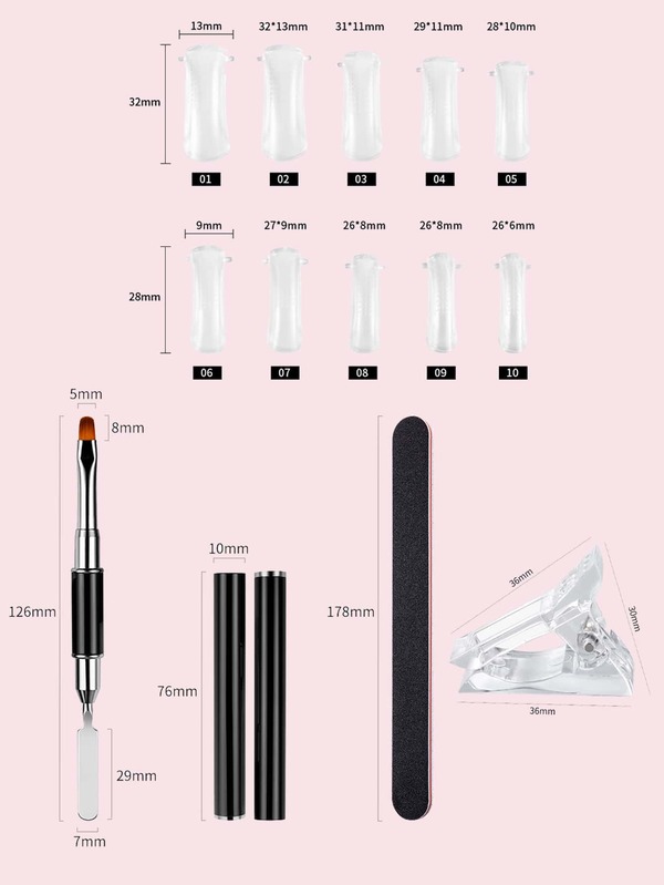 8pcs Nail Extension Kits SHEIN USA