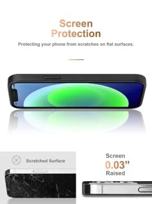 PULOKA 鱷魚紋手機殼相容於iPhone15/15Plus/15Pro/15Promax - 黑色 - 查看 4