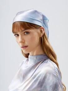 MOTF X MONET INSPIRED 12MM 100% SILK TIE DYE BANDANA - Multicolor - View 1