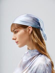 MOTF X MONET INSPIRED 12MM 100% SILK TIE DYE BANDANA - Multicolor - View 6