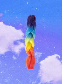 ROMWE 1入組漸層長款合成髮辮 - 彩色 - 查看 1