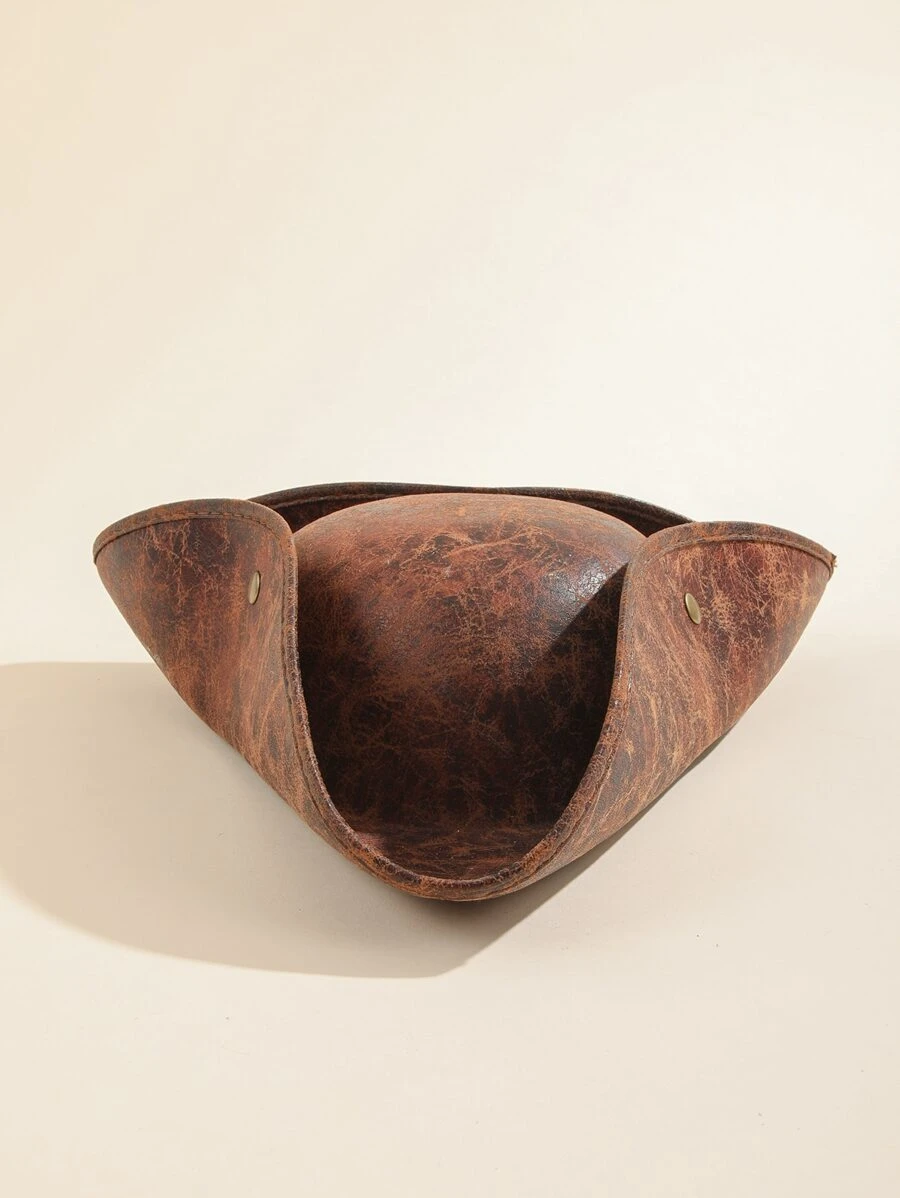 三角形服飾帽 - 咖啡棕 - 查看 1