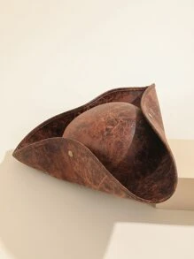 三角形服飾帽 - 咖啡棕 - 查看 2