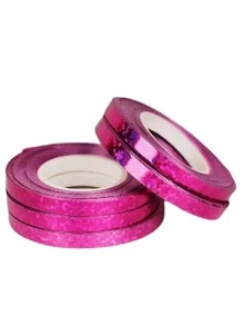 5 pièces/set Ruban en plastique pour ballons, corde de fixation de ballons holographiques pour fête, Noël