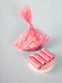 Túi 5 cuộn Dog Paw Print Pet Poop - Hồng - Xem 3
