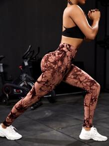 Yoga Trendy Quần Leggings Thể thao Nữ Cà vạt nhuộm - Nhiều màu - Xem 4