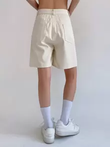 DAZY Shorts con bolsillo oblicuo con botón - Albaricoque - Ver 2