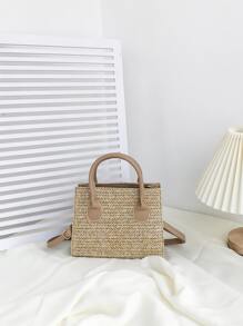Minimalist Straw Bag