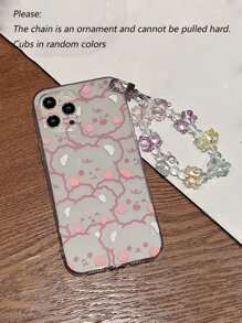 Cartoon Bären Kettenhandy Hülle kompatibel mit iPhone 15/15 Pro/15 Plus/15 Pro Max/14/14 Plus/14 Pro/14 Pro Max /11 Pro Max/12/12 Pro/12 Pro Max /13/13 Pro/13 Pro Max/11/11 Pro & Samsung S24uu, S24+, S24 Hülle