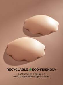 LUVLETTE Reusable No Adhesive Silicone Nipple Cover - Cinnamon - View 3