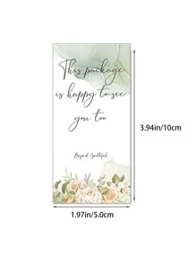 50 miếng Slogan Graphic Gift Sticker - Nhiều màu - Xem 3