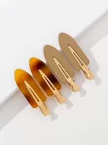 4pcs Ombre Hair Clip Casual - Multicolor - View 1