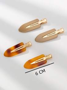 4pcs Ombre Hair Clip Casual - Multicolor - View 3