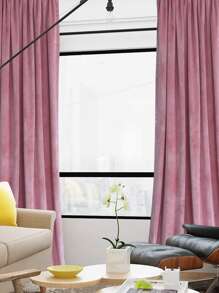 1 pieza Cortina de terciopelo de varios colores, moderna y minimalista, para la sala de estar y el dormitorio, decoración del hogar, bolsillo de varilla