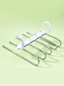 1pc Multifunction Stainless Steel Pants Hanger - Multicolor - View 1