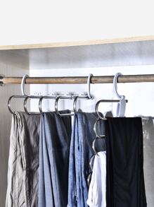 1pc Multifunction Stainless Steel Pants Hanger - Multicolor - View 2